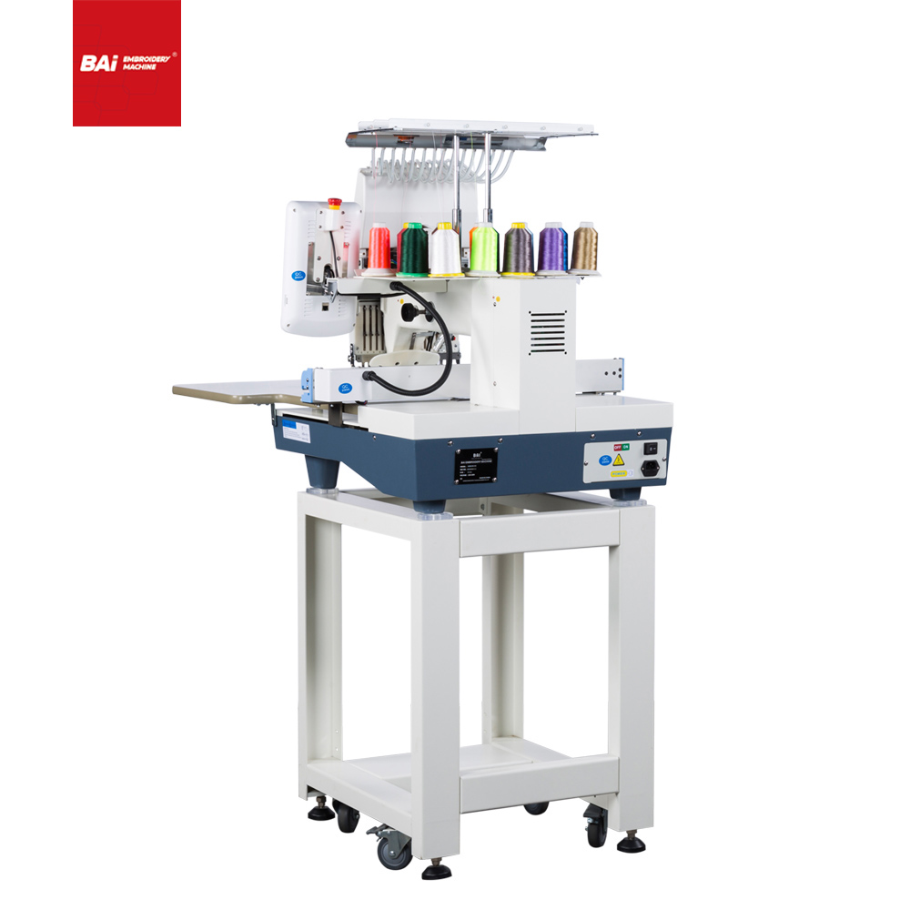 BAI Single Head High Speed Computer Cap Embroidery Machine with Convenient Operation