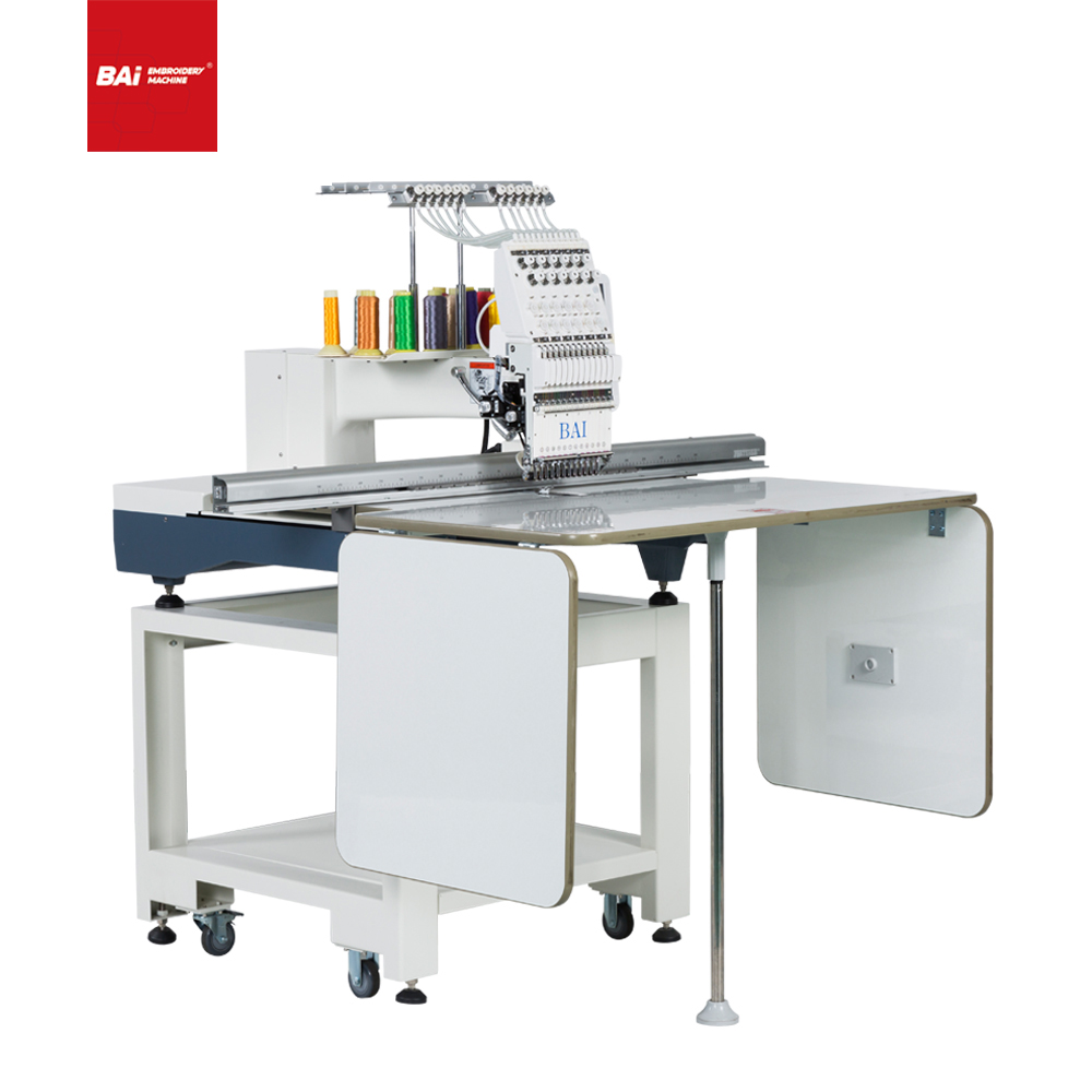 BAI One Head 12 Needles Embroidery Area 500*1200mm for Computer Hat Embroidery Machine