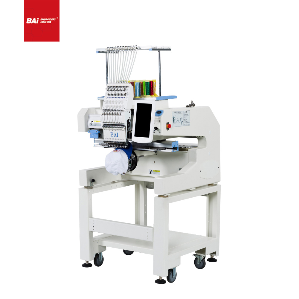 BAI Twelve Color Embroidery Machine for Machine Embroidery Dress Designs with Computer