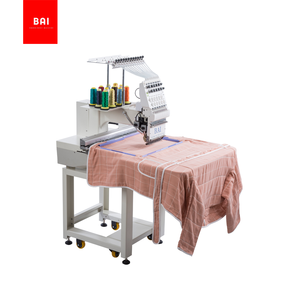 BAI Multi Needle Cheap Single Head Hat Hat Embroidery Machine Price with Latest Technology