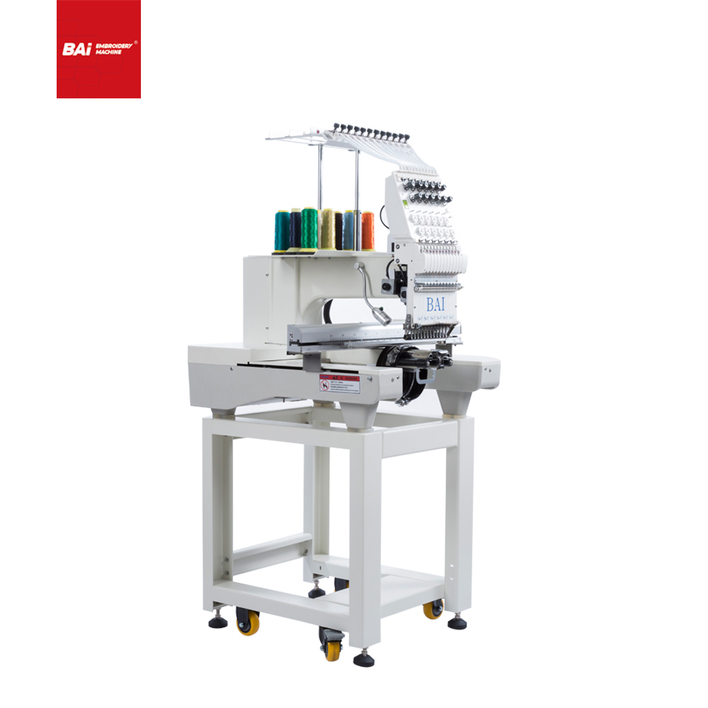 BAI The Top Cap T-shirt Flat Computerized Embroidery Machine Suitable for Embroidery of Various Materials