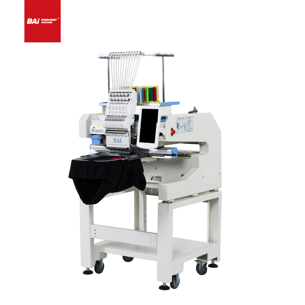 BAI High Speed Cap And T-shirt Embroidery Machine for Garment with Factory Price 