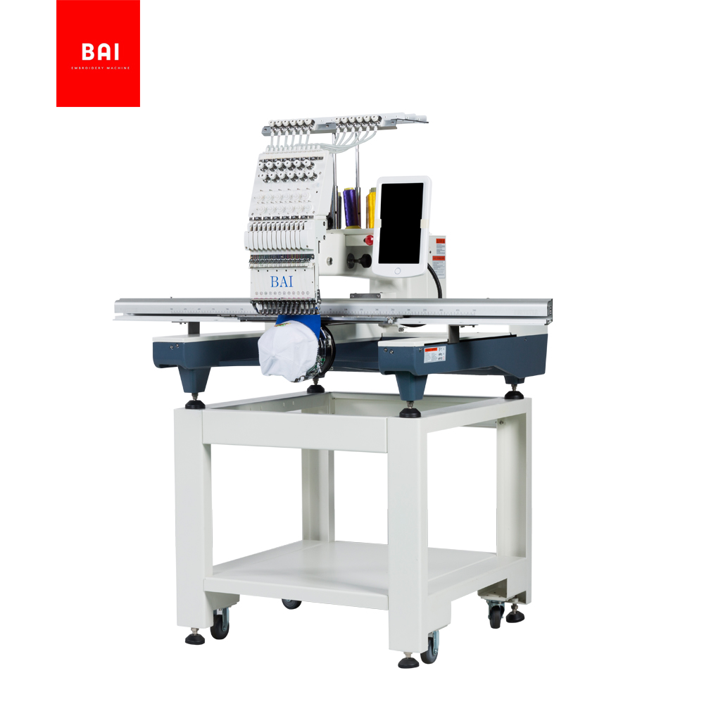 BAI High speed 12 color computer control latest embroidery machine with 500*1200 area