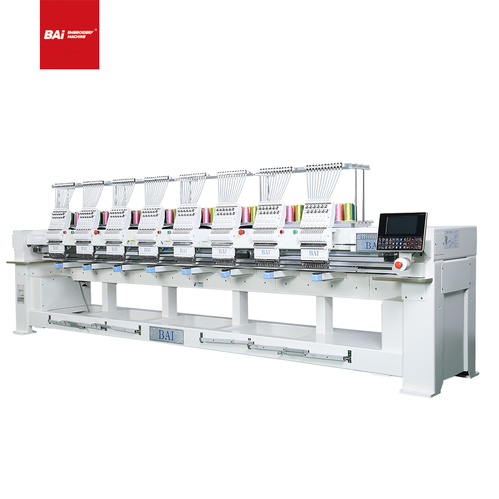 BAI Multifunctional Commercial 12-needle 15-color Eight-head Embroidery Machine for Business
