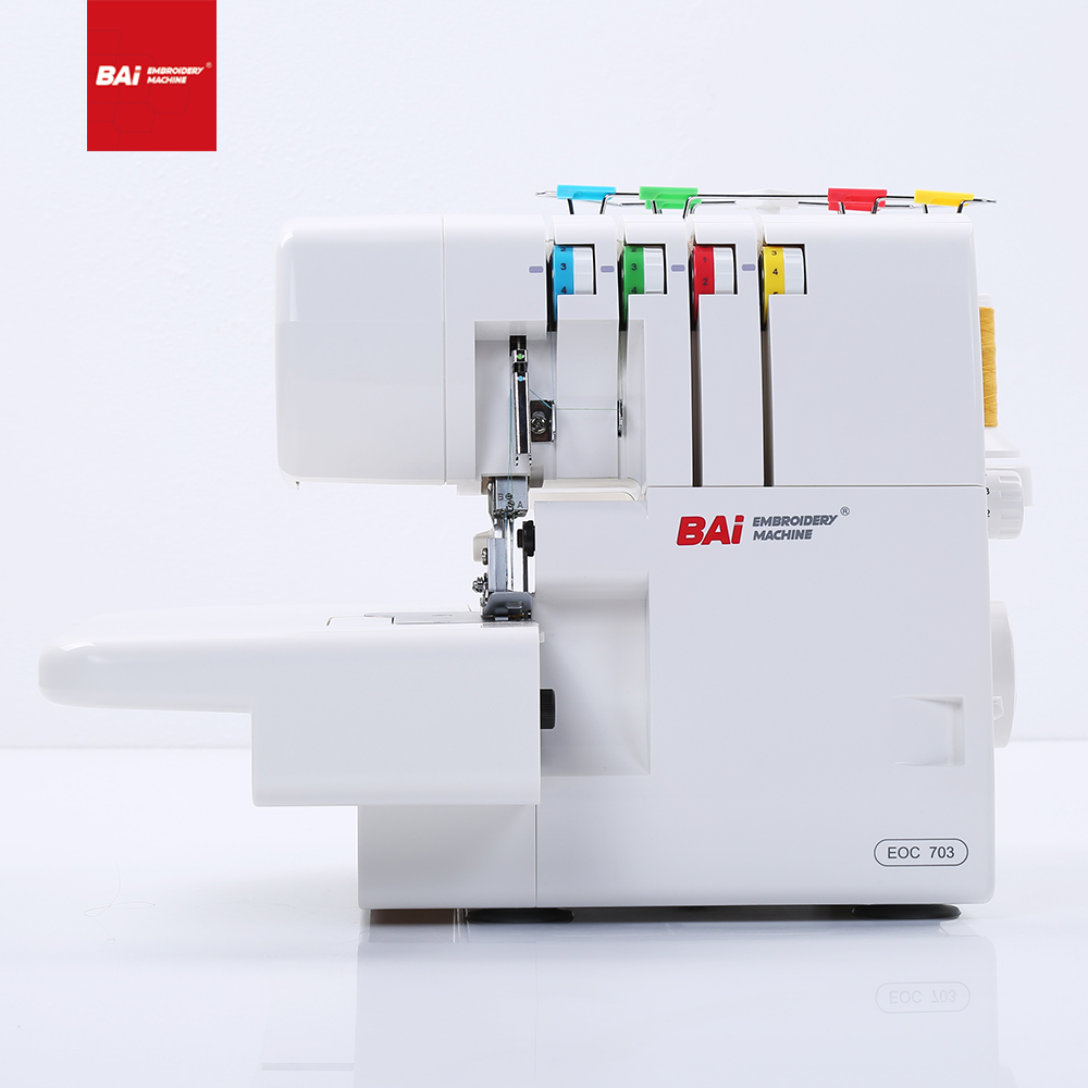 BAI Omanual Mini Overlock Sewing Machine for Shell Stitch 
