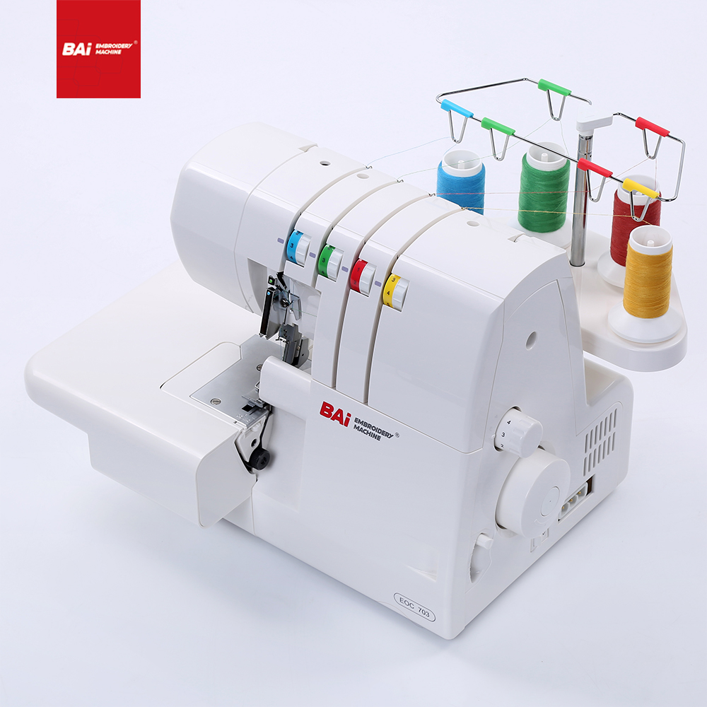BAI Used Cylinder Bed Overlock Sewing Machine ​for Household Overlock Sewing Machine 703