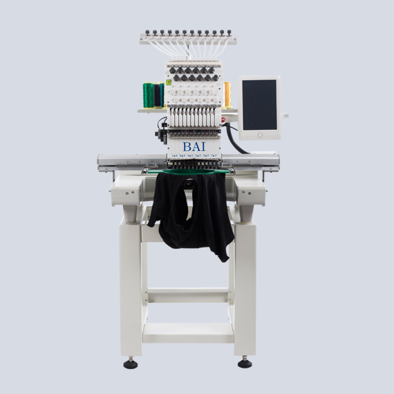 BAI Single Head 12 Needles 500*1200mm Usb Embroidery Machine Embroidery
