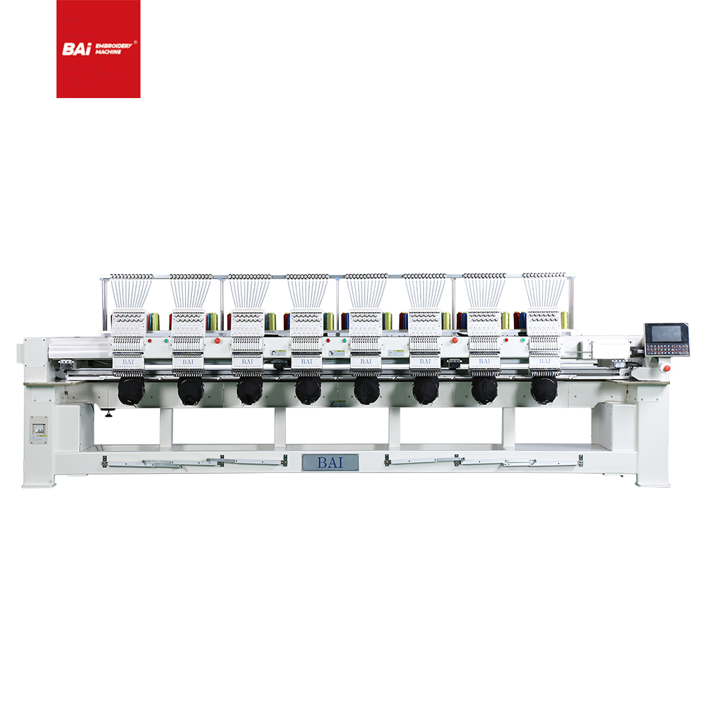 BAI Fully Automatic Computerized Eight-head High-speed Embroidery Machine for Hat 