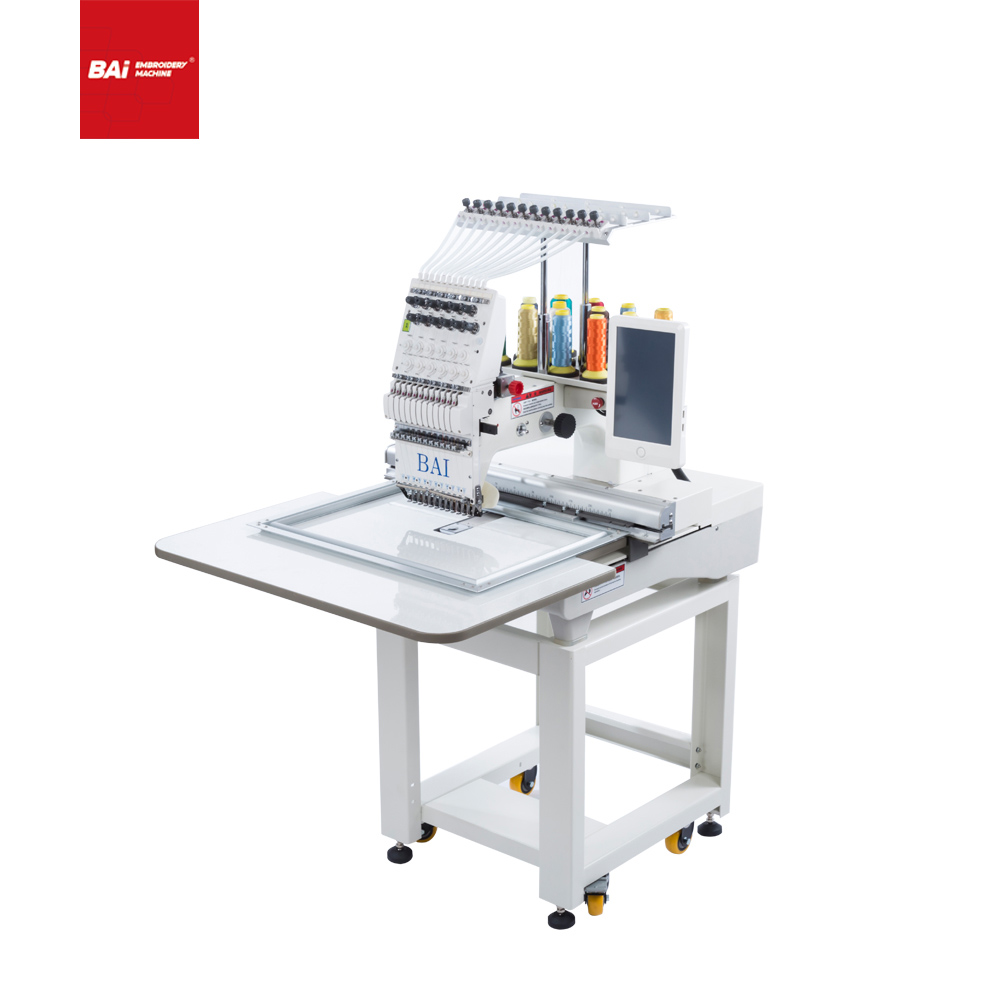 BAI High Speed Multifunctional Single Head Embroidery Machine with The Latest Style To Embroider Cap