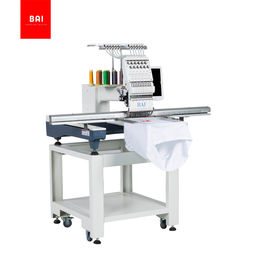 BAI High Speed Automatic Hat Single Headembroidery Machine for Small Business