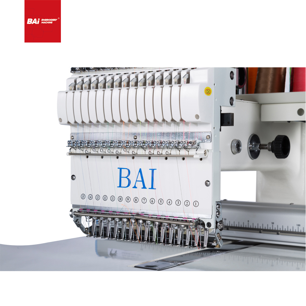 BAI Single Head 15 Needles Computerized Cap Embroidery Machine with Good Discount