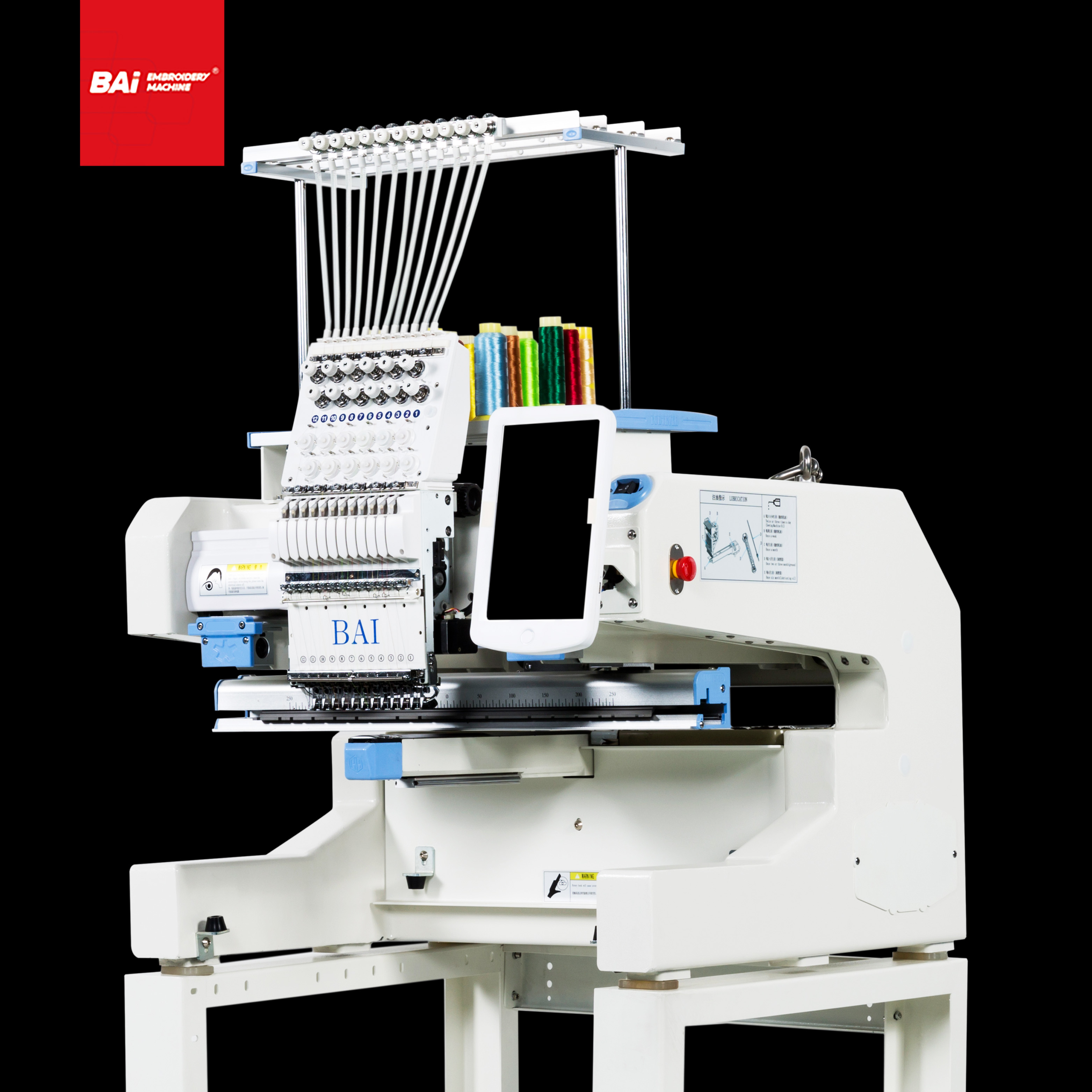BAI Computer Controlled Embroidery Machines for Commercial with Twelve Needles 